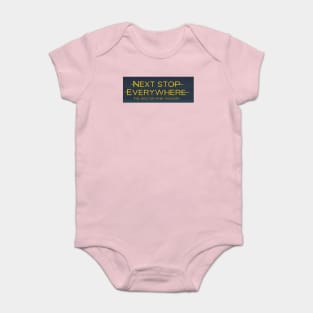 Next Stop Everywhere: The Doctor Who Podcast Shirt Baby Bodysuit